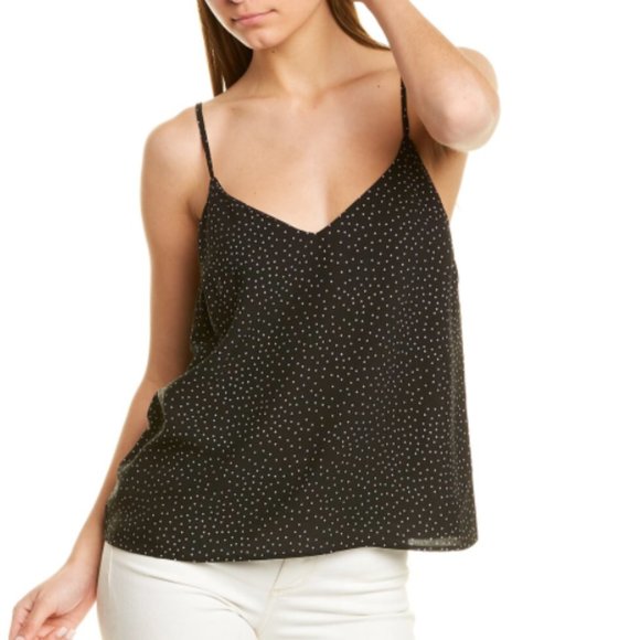 NWT BCBGeneration Women's Dot-Print Camisole Top in Black - Picture 1 of 7